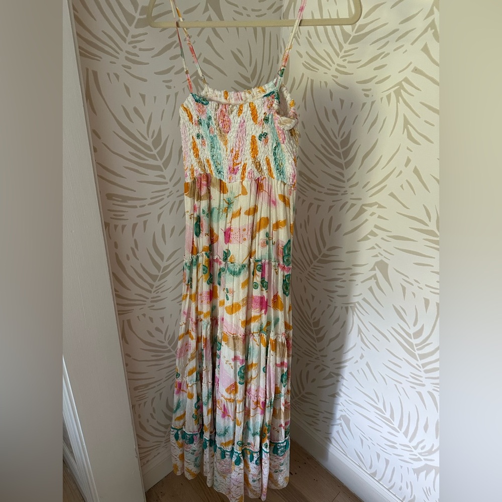 Sky Multicolor Tiered Maxi Dress